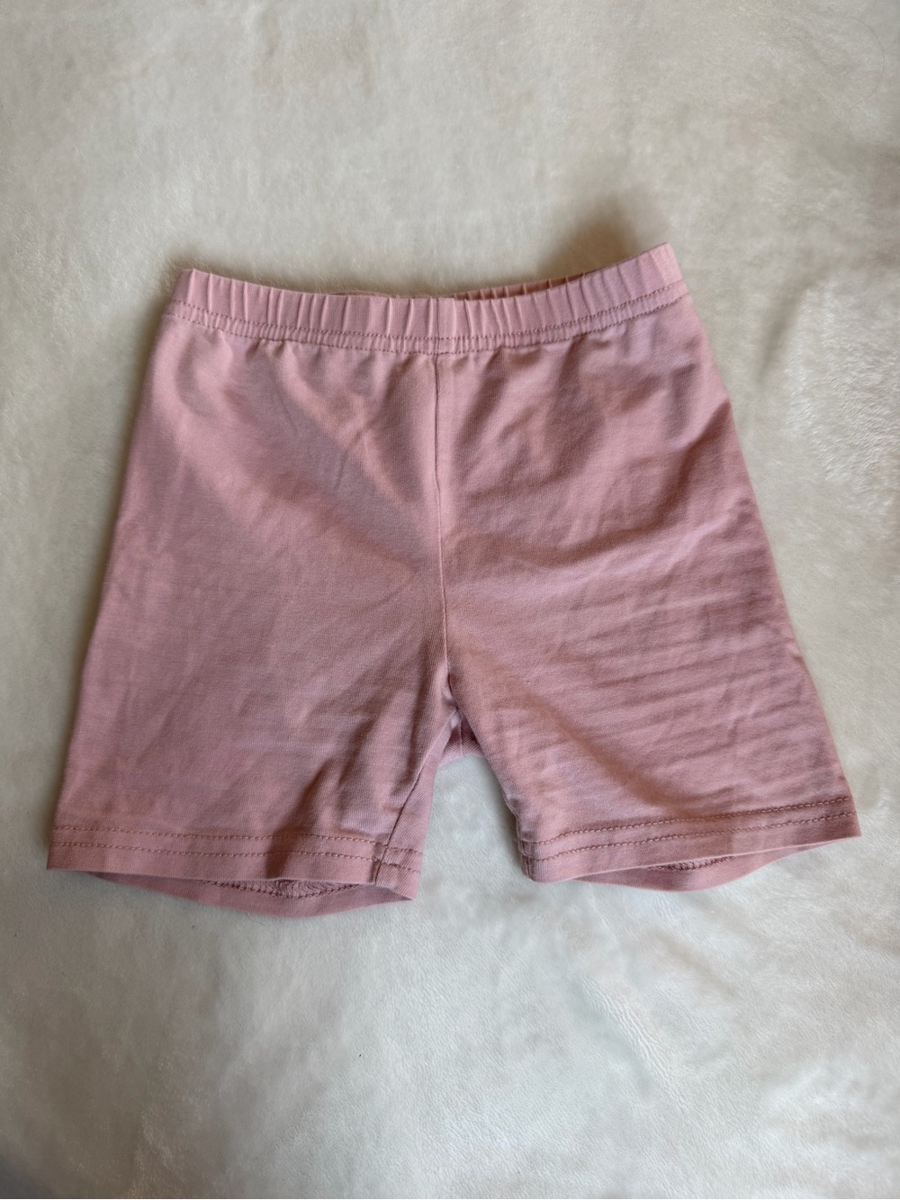 SHEIN Pink Girls' Cotton Stretch Leggings Shorts